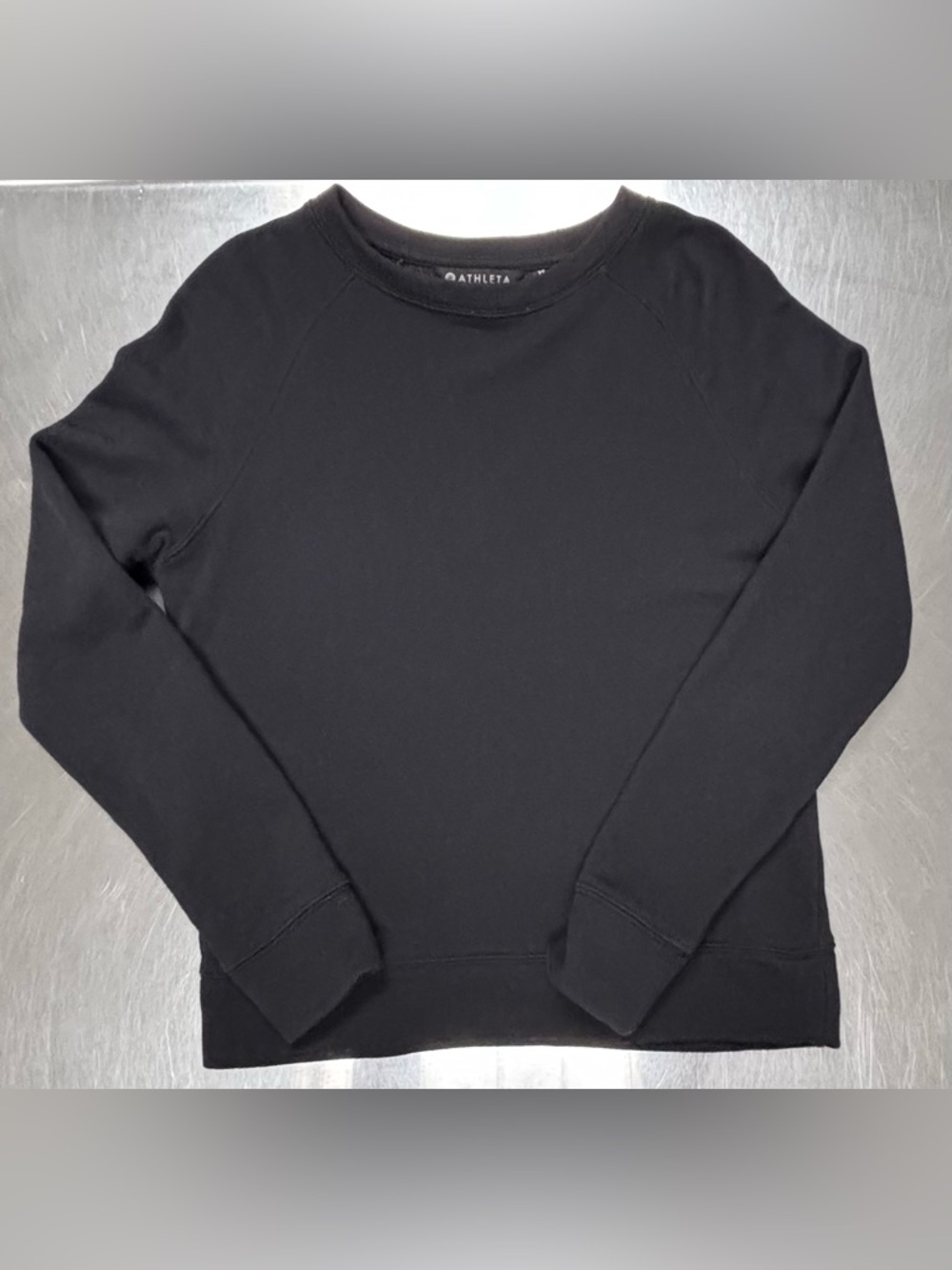 Athleta Girl -  All Day Crewneck Sweatshirt - Black (Size XS)